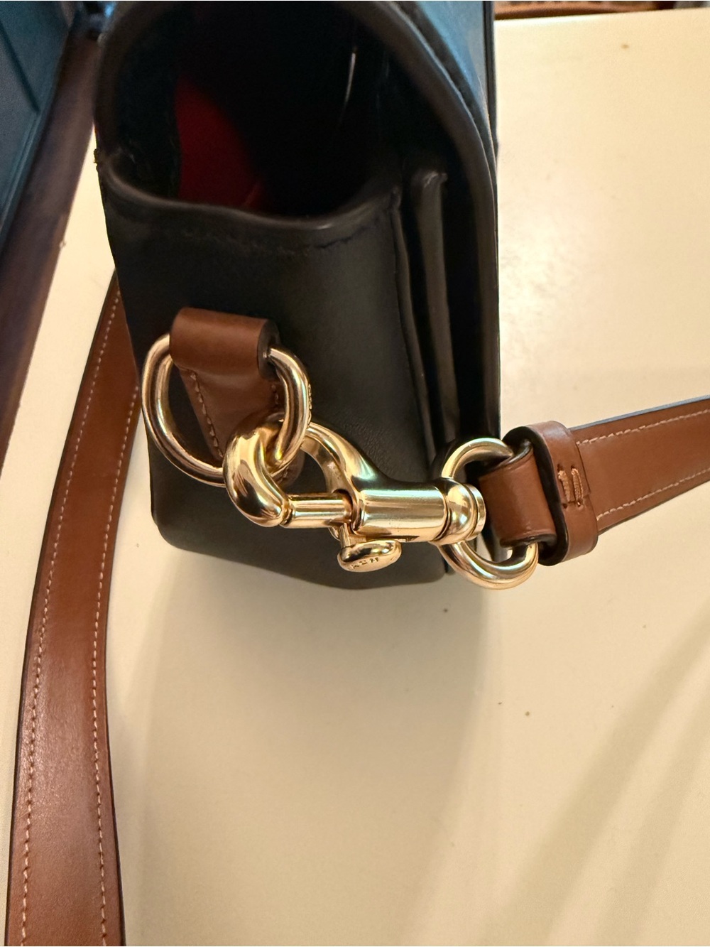 Coach Black and Brown Signature Mini Crossbody - Picture 5 of 9